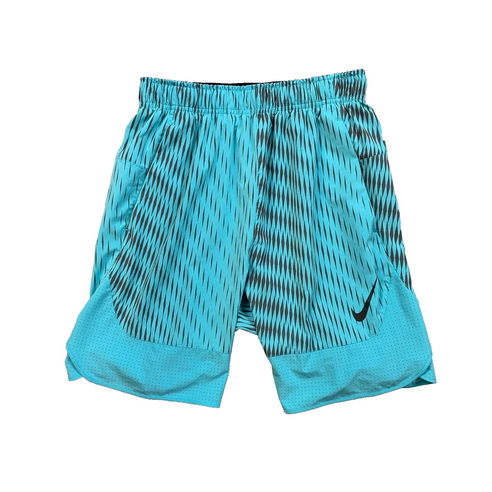 Nike Shorts Men M Medium Water Blue Athletic Flow Woven Training Basketball
